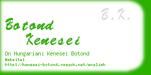 botond kenesei business card